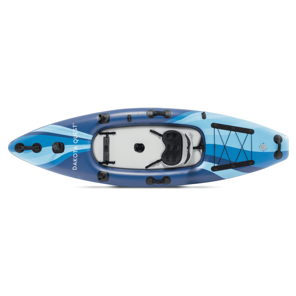 KAYAK INFLABLE INTEX DAKOTA QUEST CAPACIDAD 1 PERSONA + REMOS + INFLADOR SIT-ON-TOP - 6