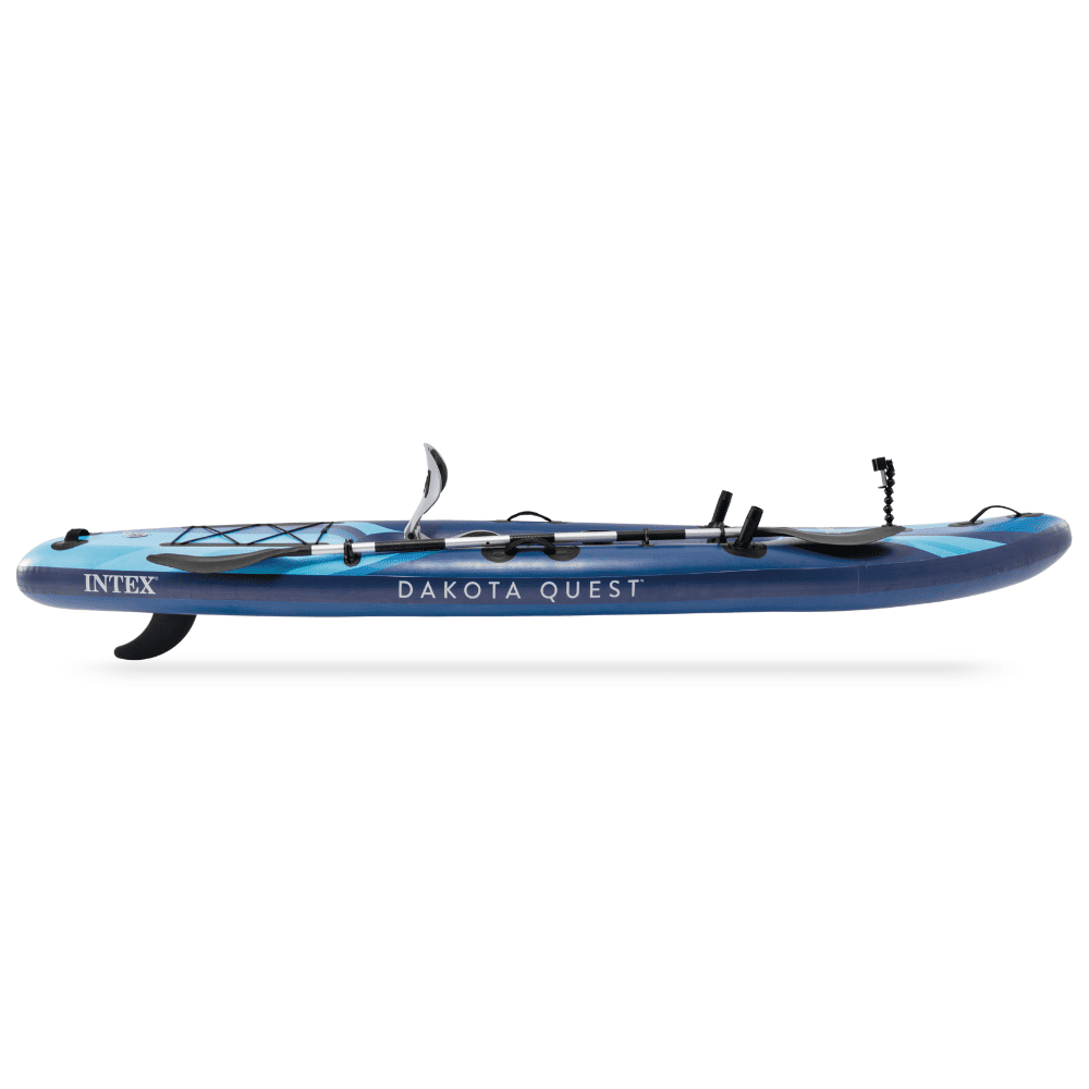 KAYAK INFLABLE INTEX DAKOTA QUEST CAPACIDAD 1 PERSONA + REMOS + INFLADOR SIT-ON-TOP - 7