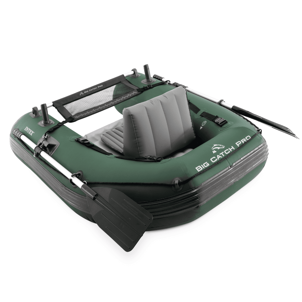 BOTE INFLABLE INTEX BIG CATCH PROTM FISHING TUBE SET CAPACIDAD 140 KG + REMOS + INFLADOR - 7