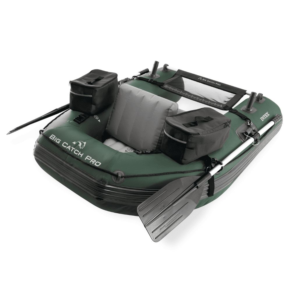 BOTE INFLABLE INTEX BIG CATCH PROTM FISHING TUBE SET CAPACIDAD 140 KG + REMOS + INFLADOR - 8