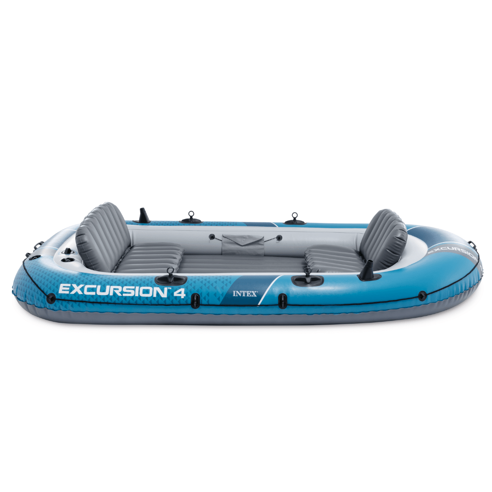 BOTE INFLABLE INTEX EXCURSION 4 SET CAPACIDAD 500 KG + REMOS + INFLADOR - 5