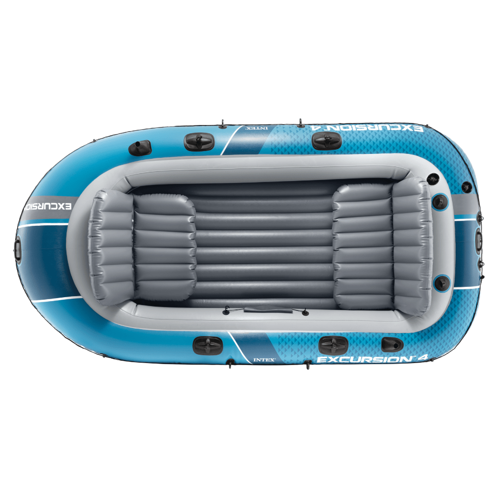 BOTE INFLABLE INTEX EXCURSION 4 SET CAPACIDAD 500 KG + REMOS + INFLADOR - 6