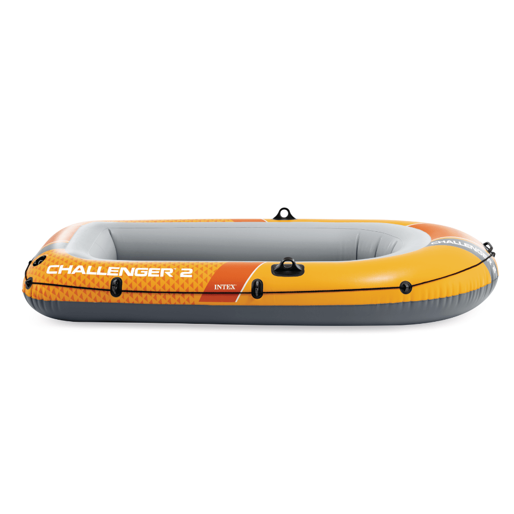 BOTE INFLABLE INTEX CHALLENGER 2 SET CAPACIDAD 200 KG + REMOS + INFLADOR - 2