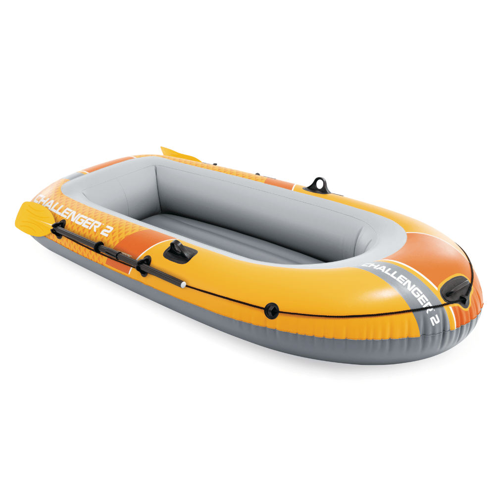 BOTE INFLABLE INTEX CHALLENGER 2 SET CAPACIDAD 200 KG + REMOS + INFLADOR - 4