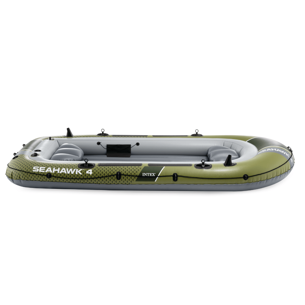 BOTE INFLABLE INTEX SEAHAWK 4 SET CAPACIDAD 480 KG + REMOS + INFLADOR - 5