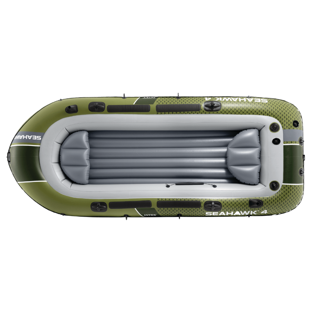 BOTE INFLABLE INTEX SEAHAWK 4 SET CAPACIDAD 480 KG + REMOS + INFLADOR - 6