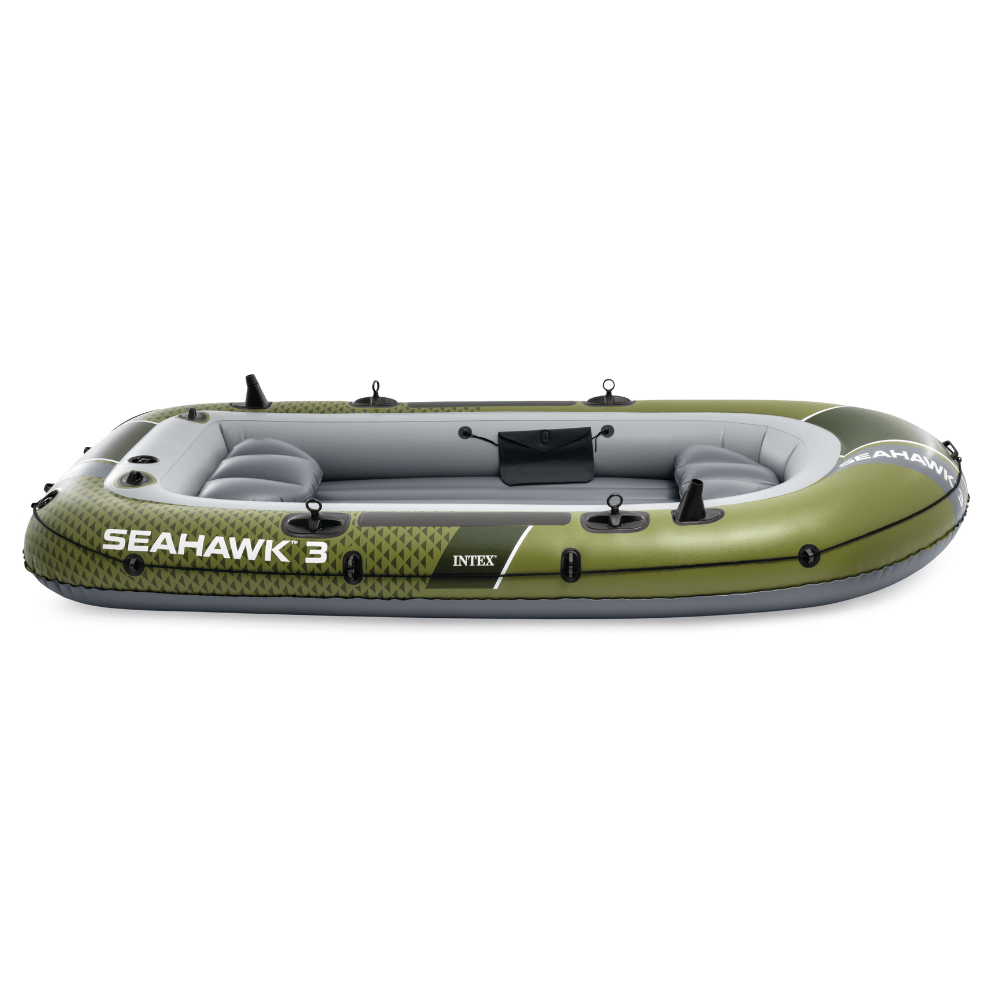 BOTE INFLABLE INTEX SEAHAWK 3 SET CAPACIDAD 360 KG + REMOS + INFLADOR - 5