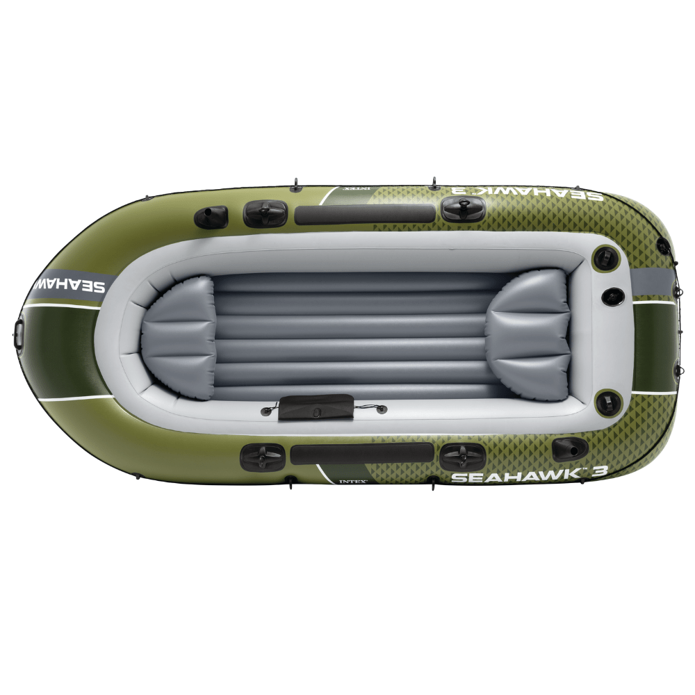 BOTE INFLABLE INTEX SEAHAWK 3 SET CAPACIDAD 360 KG + REMOS + INFLADOR - 6