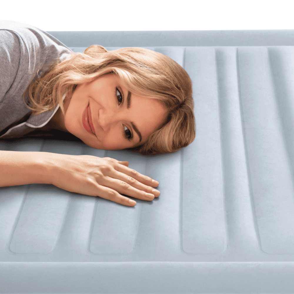 COLCHON INFLABLE ELE CTRICO INTEX 2 PLAZAS 152X203X46 CM RESPALDO QUEEN PLUSH HEADBOARD - 2