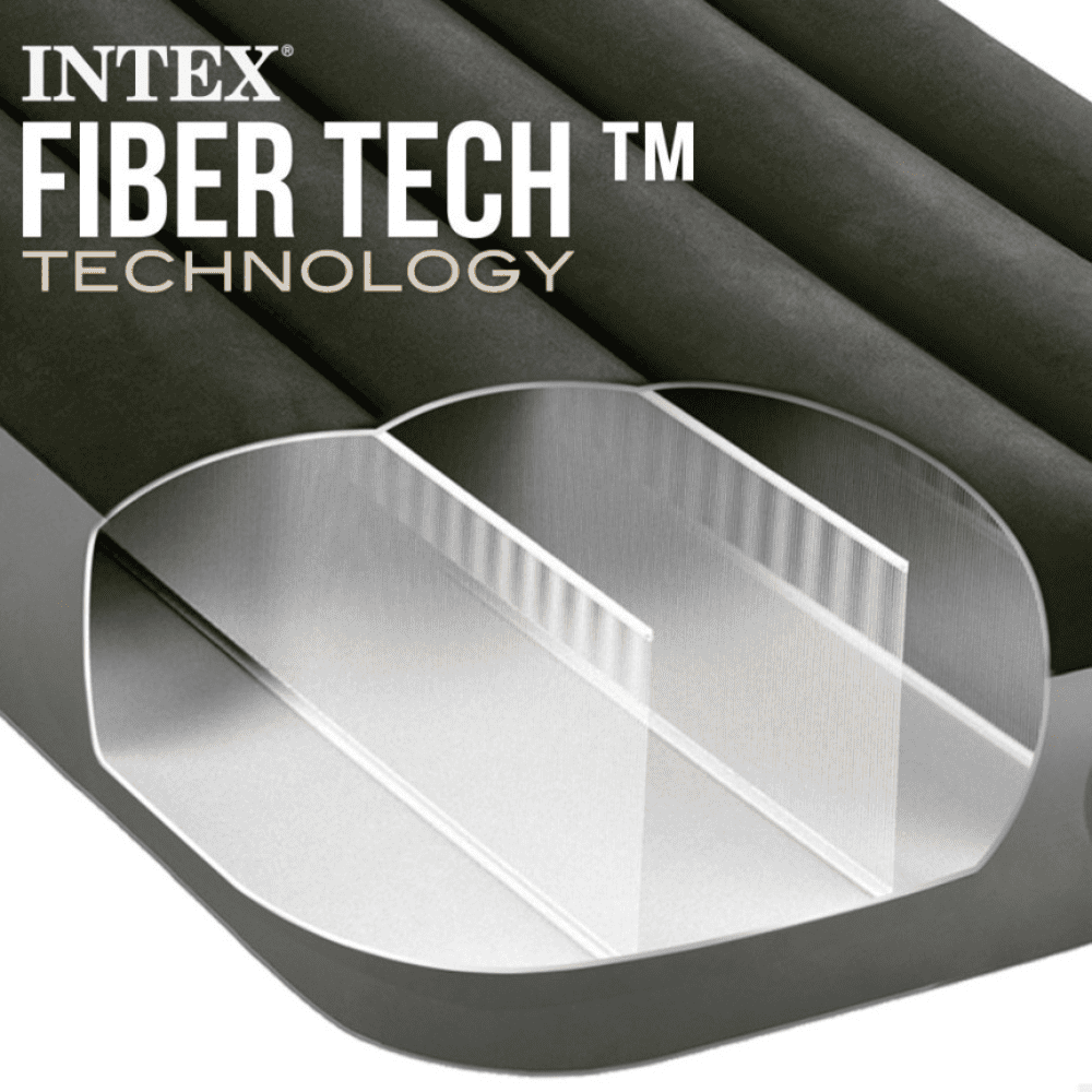 COLCHON INFLABLE INTEX 2 PLAZAS 152X203X25 CM CON BOMBA RECARGABLE PRESTIGE DOWNY AIRBED - 7
