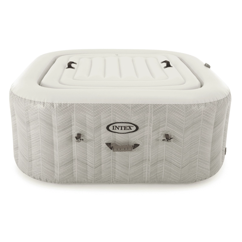 SPA HOT TUB INFLABLE INTEX CHEVRON DELUXE SQUARE BUBBLE SPA 6 PERSONAS - 3