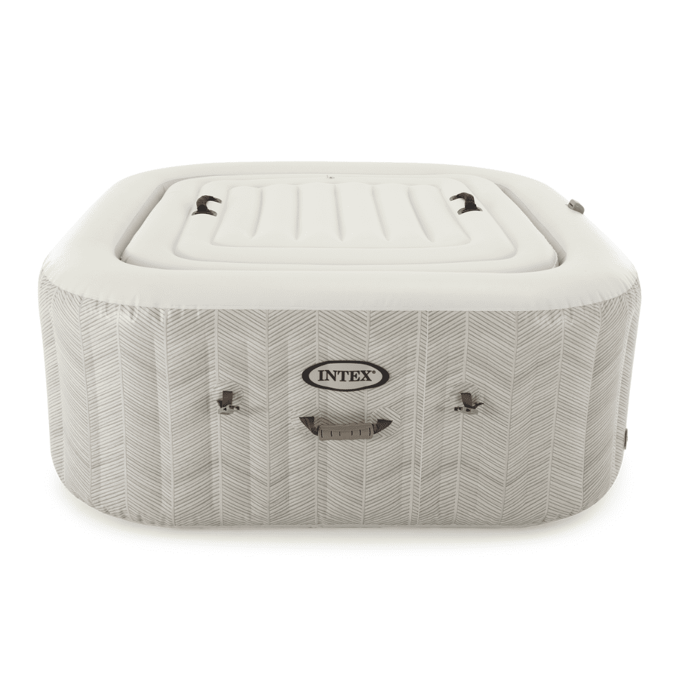 SPA HOT TUB INFLABLE INTEX CHEVRON DELUXE SQUARE BUBBLE SPA 4 PERSONAS - 6