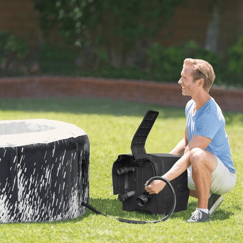 SPA HOT TUB LUMINOSO INFLABLE INTEX GLOW DELUXE 4 PERSONAS - 11