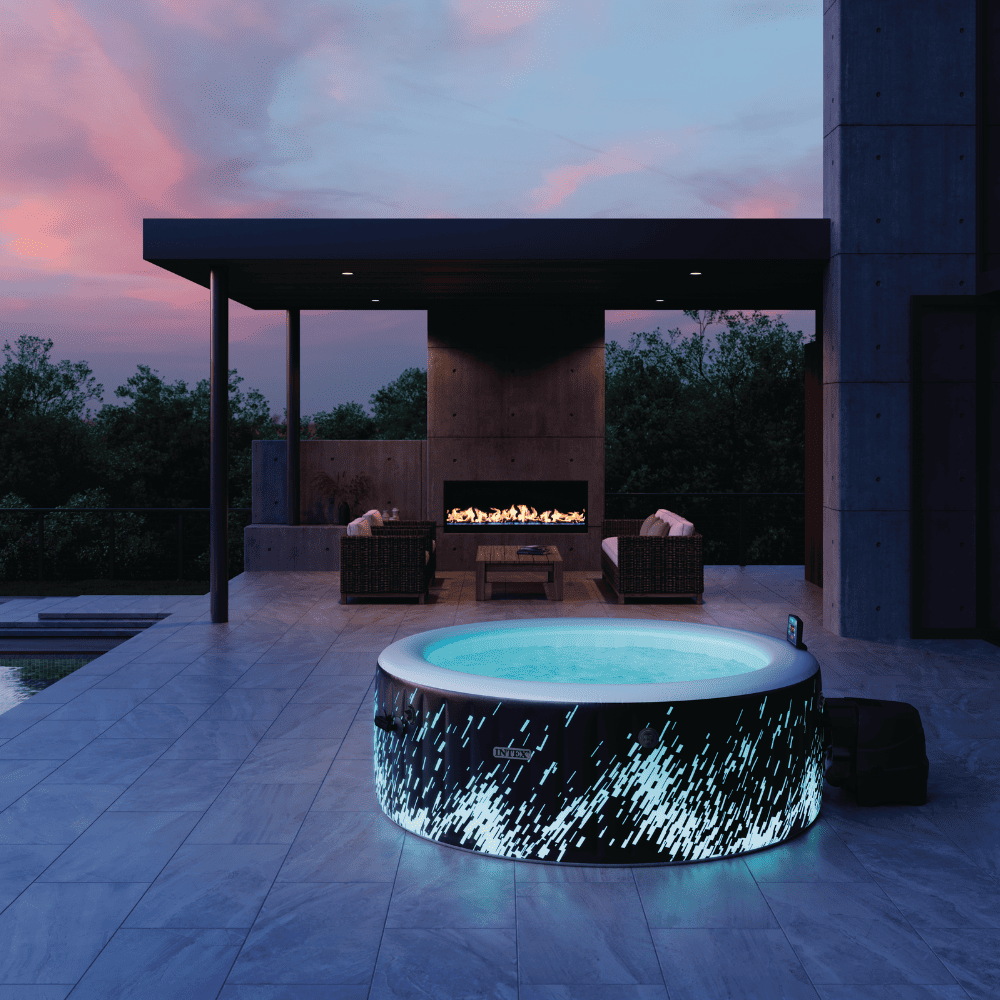 SPA HOT TUB LUMINOSO INFLABLE INTEX GLOW DELUXE 4 PERSONAS - 5