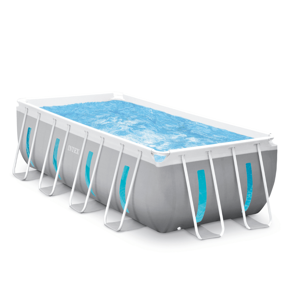 PISCINA ESTRUCTURAL INTEX CLEARVIEW SET 400X200X122 CM BOMBA + ESCALERA + COBERTOR - 1