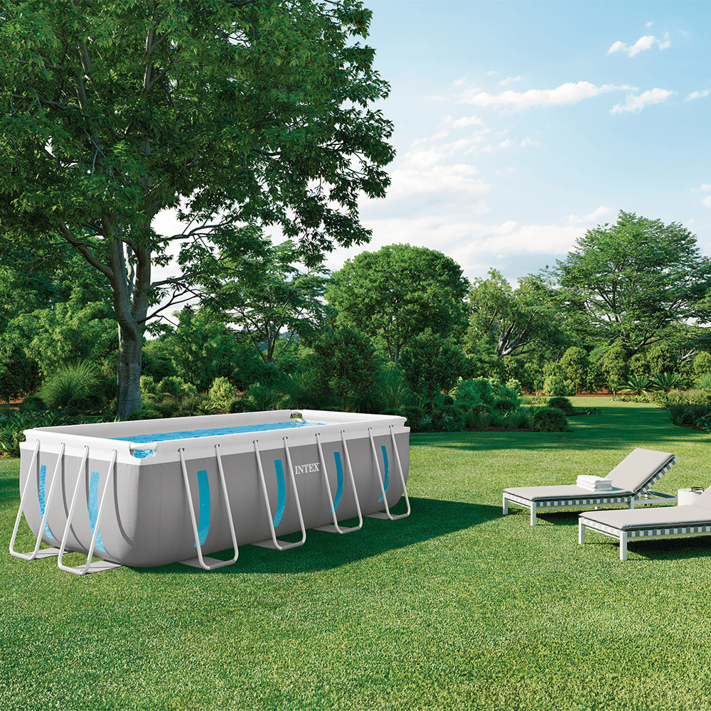 PISCINA ESTRUCTURAL INTEX CLEARVIEW SET 400X200X122 CM BOMBA + ESCALERA + COBERTOR - 5