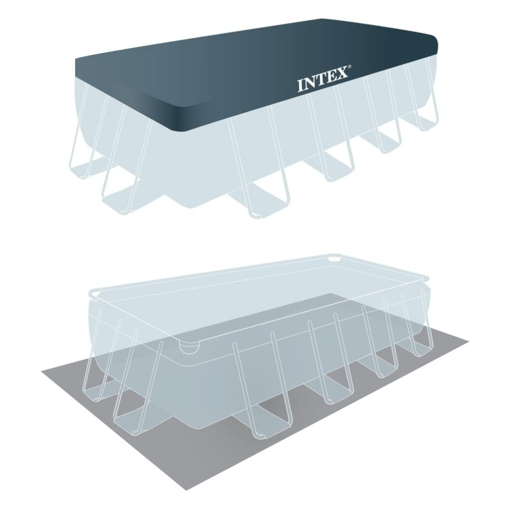 PISCINA ESTRUCTURAL INTEX CLEARVIEW SET 400X200X122 CM BOMBA + ESCALERA + COBERTOR - 12