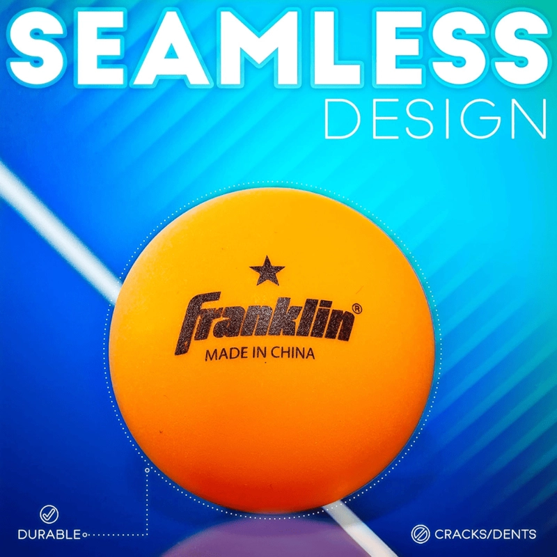 PELOTAS DE TENIS DE MESA FRANKLIN SPORTS 40MM 1 ESTRELLA NARANJA PACK 6 - 2