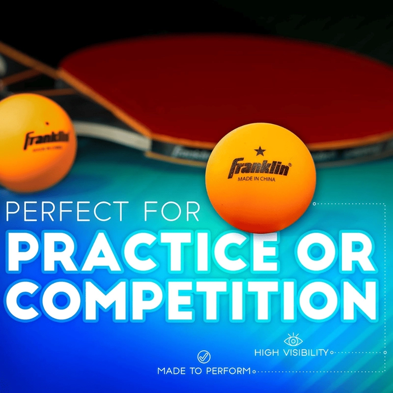 PELOTAS DE TENIS DE MESA FRANKLIN SPORTS 40MM 1 ESTRELLA NARANJA PACK 6 - 5