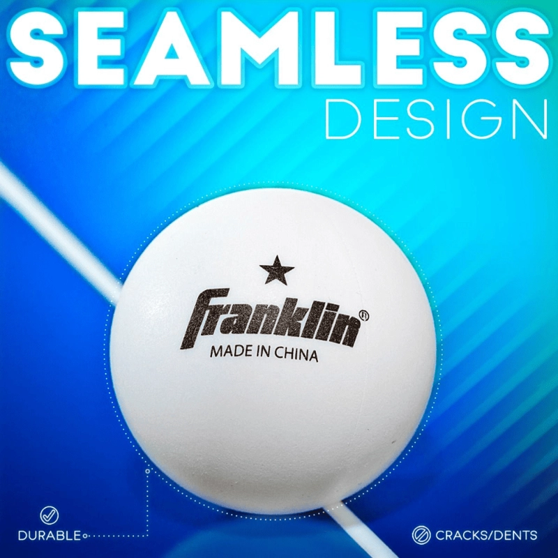 PELOTAS DE TENIS DE MESA FRANKLIN SPORTS 40MM 1 ESTRELLA BLANCA PACK 12 - 2