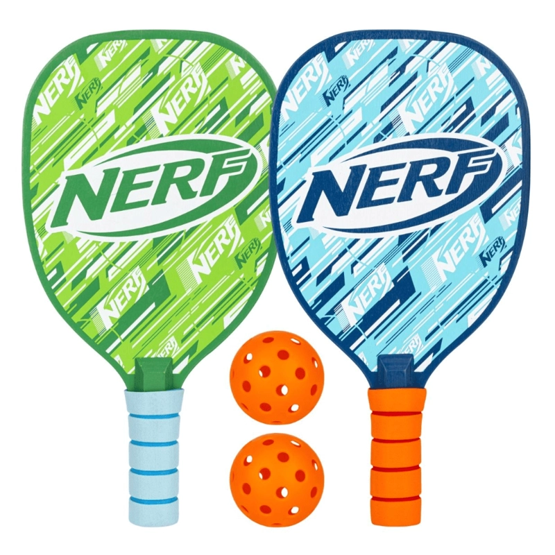 PALAS DE PICKLEBALL SET 2 RAQUETAS 2 PELOTAS NERF PICKLEBALL SET - 1