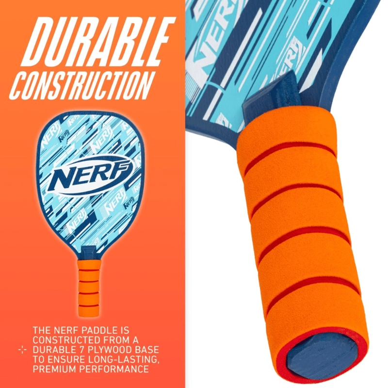 PALAS DE PICKLEBALL SET 2 RAQUETAS 2 PELOTAS NERF PICKLEBALL SET - 4