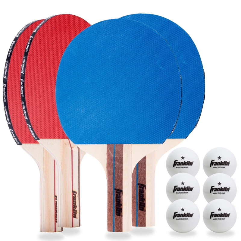 PALETAS DE TENIS DE MESA FRANKLIN SPORTS SET 4 PALETAS CON BOLSA - 1