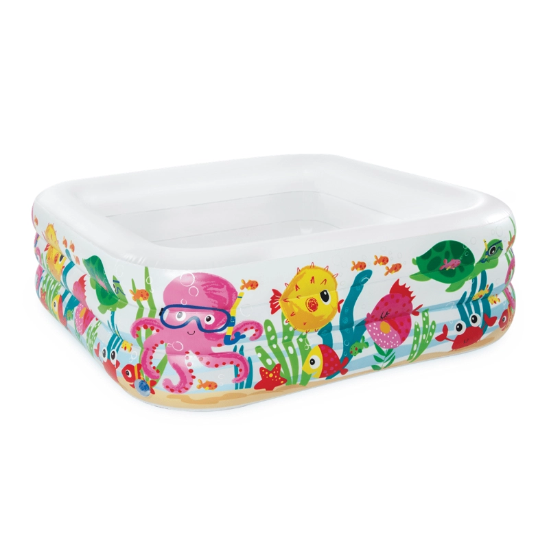 PISCINA INFANTIL INFLABLE INTEX ACUARIO 159X159X50 CM SEA AQUARIUM - 1