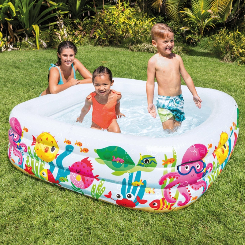 PISCINA INFANTIL INFLABLE INTEX ACUARIO 159X159X50 CM SEA AQUARIUM - 2