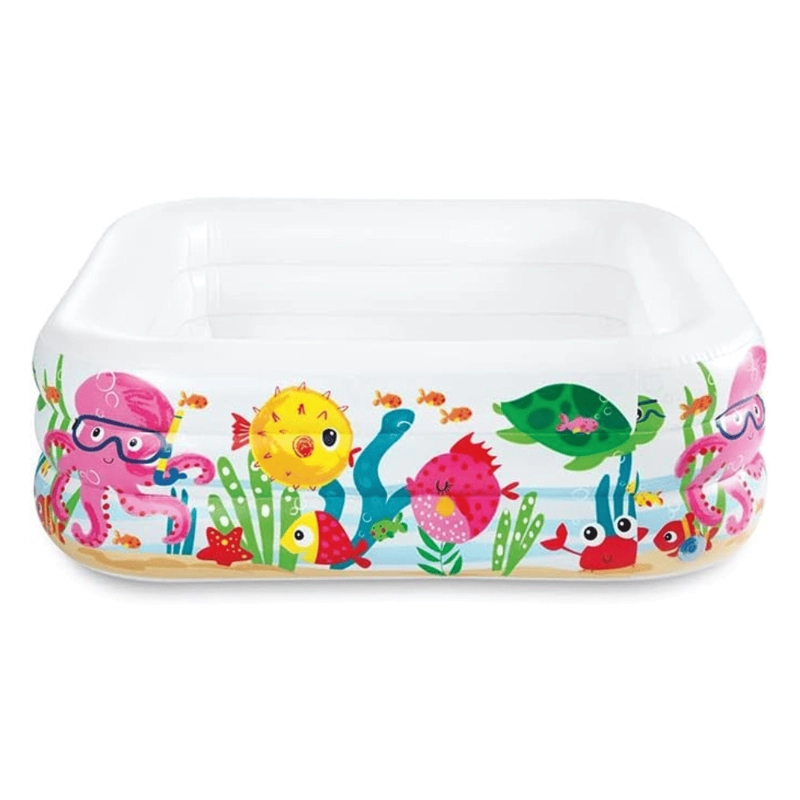 PISCINA INFANTIL INFLABLE INTEX ACUARIO 159X159X50 CM SEA AQUARIUM - 3