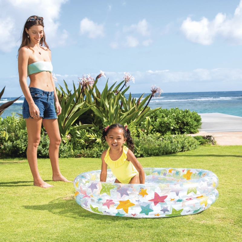 PISCINA INFANTIL INFLABLE INTEX ESTRELLAS 122X25 CM STARFISH POOL - 6