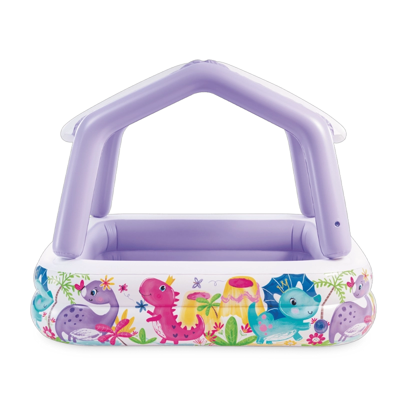 PISCINA INFANTIL INFLABLE INTEX TECHO DESMONTABLE 157X157X122 CM SUN SHADE - 3