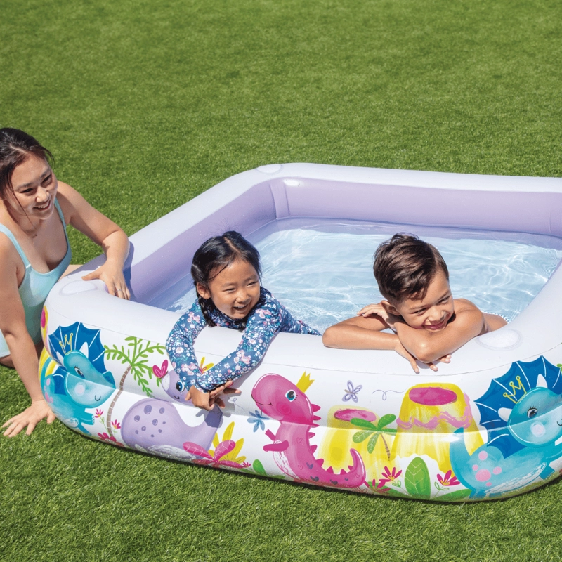 PISCINA INFANTIL INFLABLE INTEX TECHO DESMONTABLE 157X157X122 CM SUN SHADE - 9