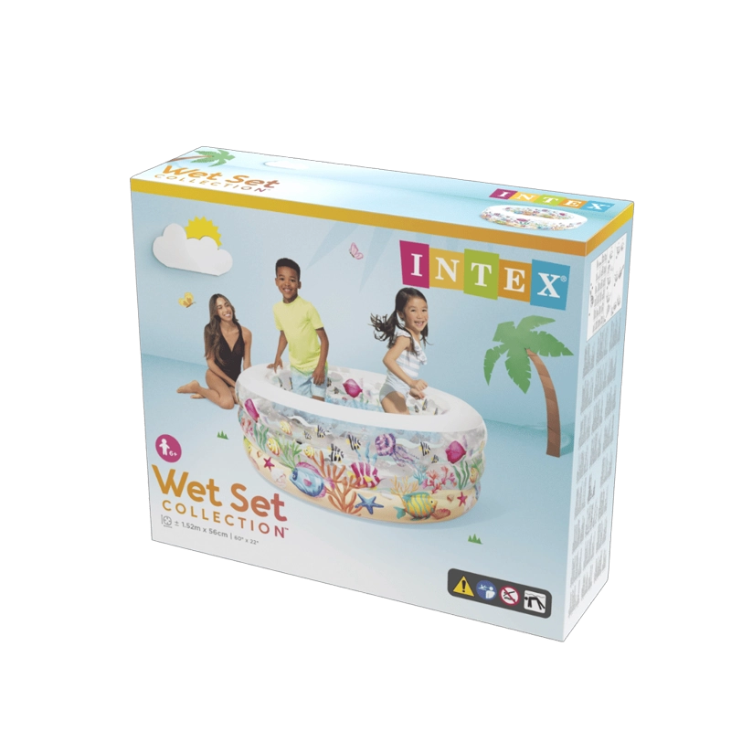 PISCINA INFANTIL INFLABLE INTEX PECES ENTRETENIDOS 152X56 CM FISHY FUN - 6