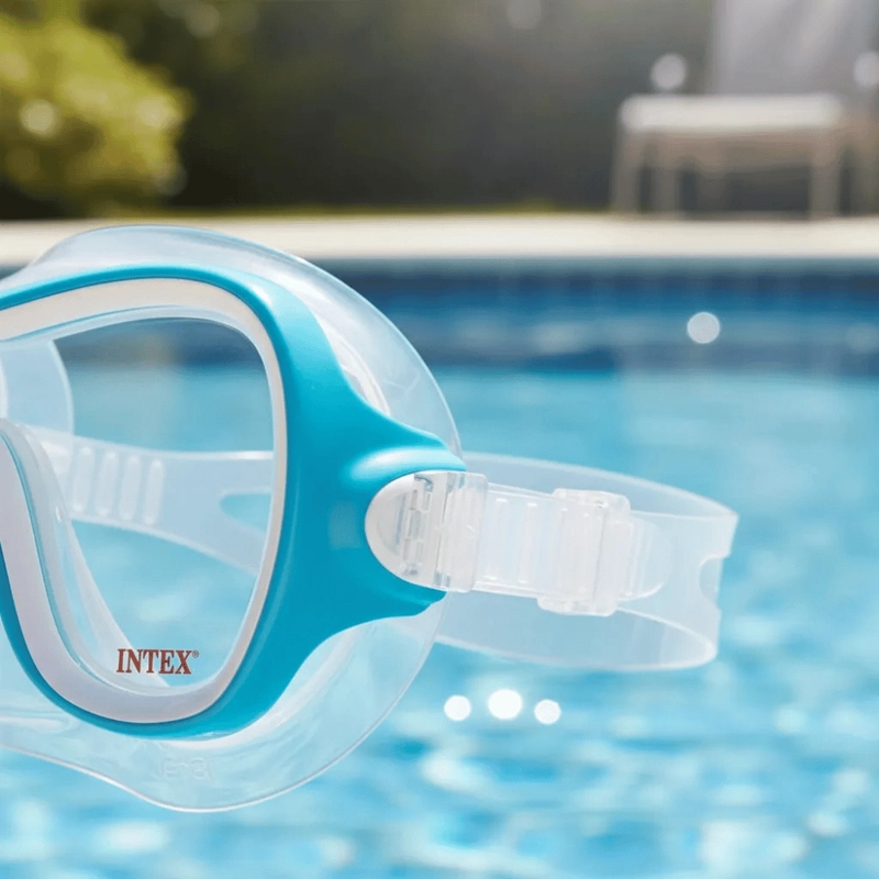 MASCARA BUCEO INTEX WAVE RIDER MASK AZUL - 5