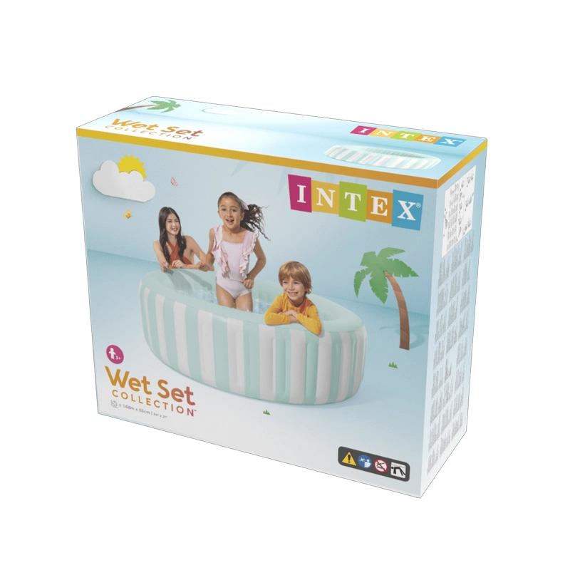 PISCINA INFANTIL INFLABLE INTEX 168X53 CM COASTAL LUXE - 6