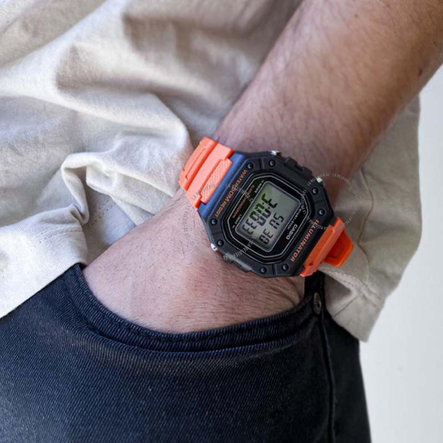 RELOJ CASIO HOMBRE DIGITAL W-218H-4B2V - 3