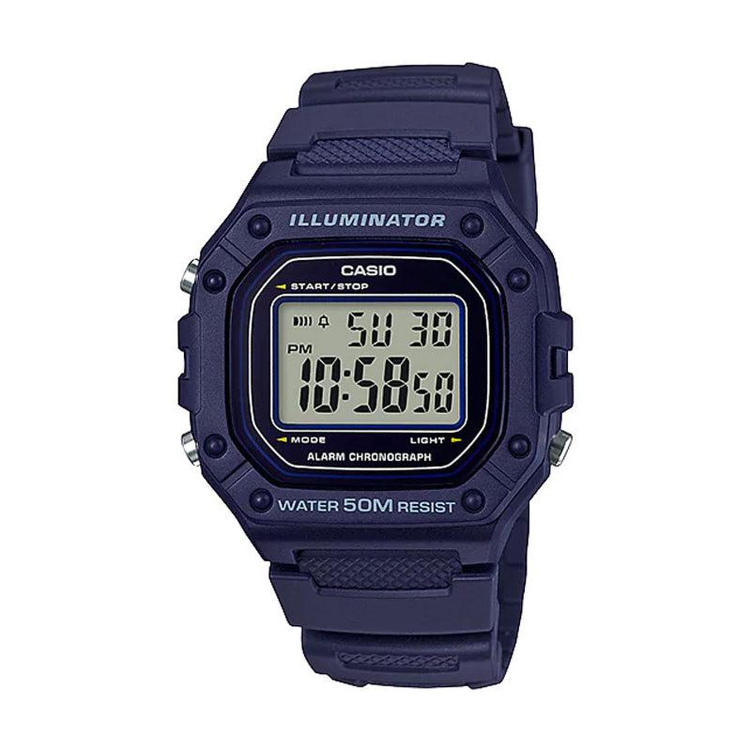 RELOJ CASIO HOMBRE DIGITAL W-218H-2AV - 1
