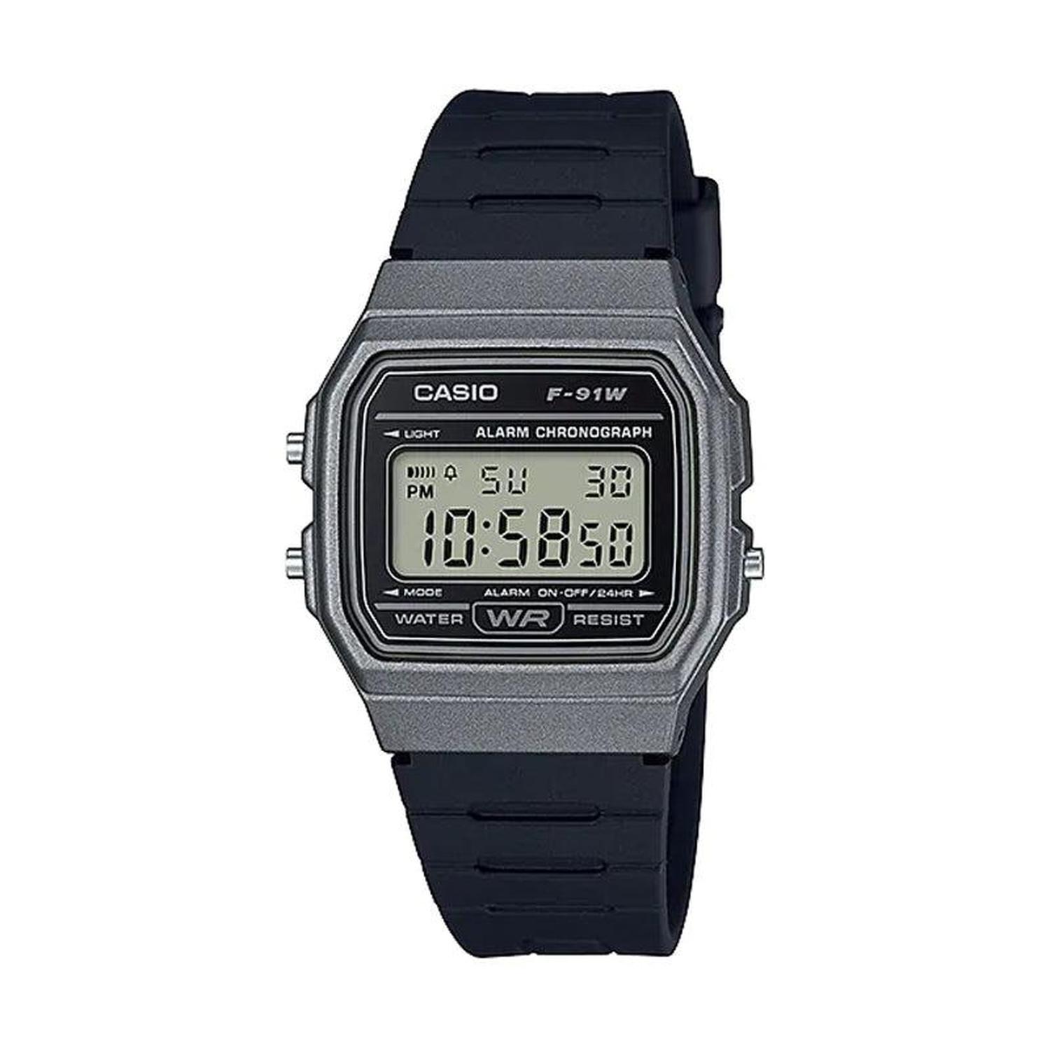 RELOJ CASIO UNISEX DIGITAL F-91WM-1B - 1