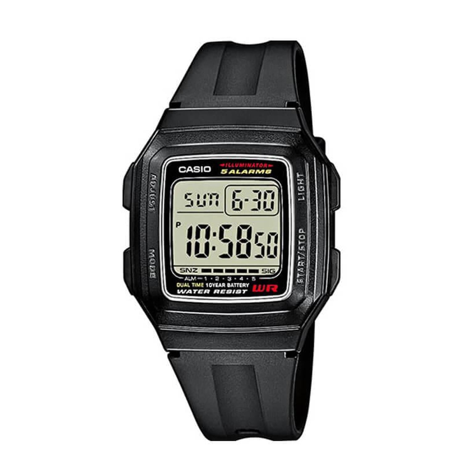 RELOJ CASIO HOMBRE DIGITAL F-201WA-1A - 1