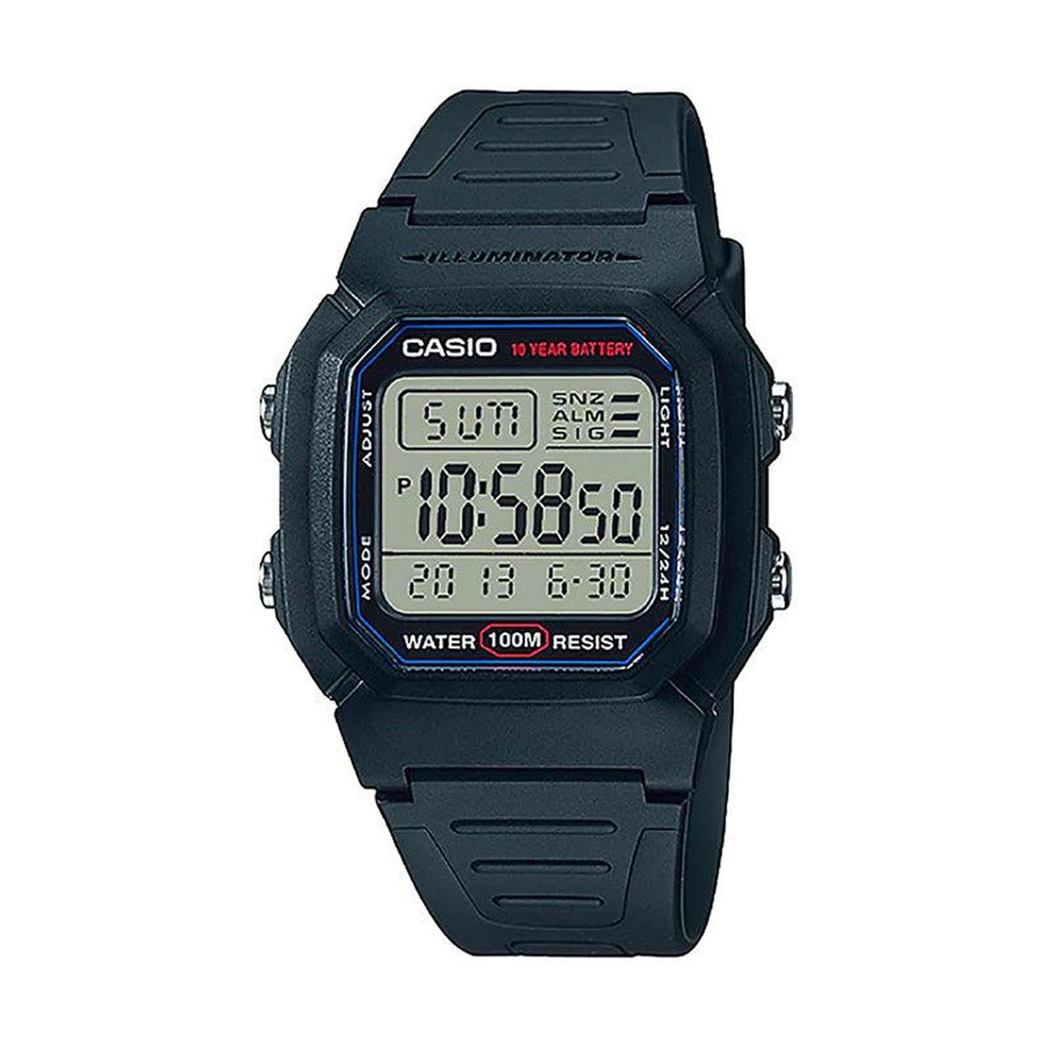 RELOJ CASIO HOMBRE DIGITAL W-800H-1AV - 1
