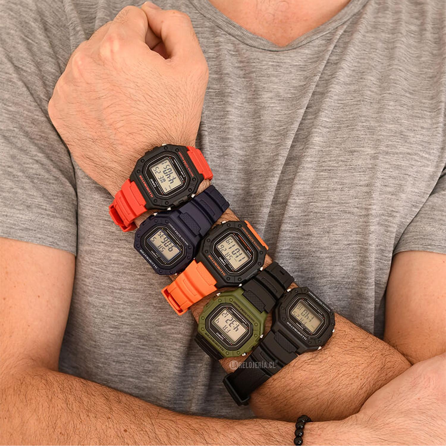 RELOJ CASIO HOMBRE DIGITAL W-218H-3AV - 2