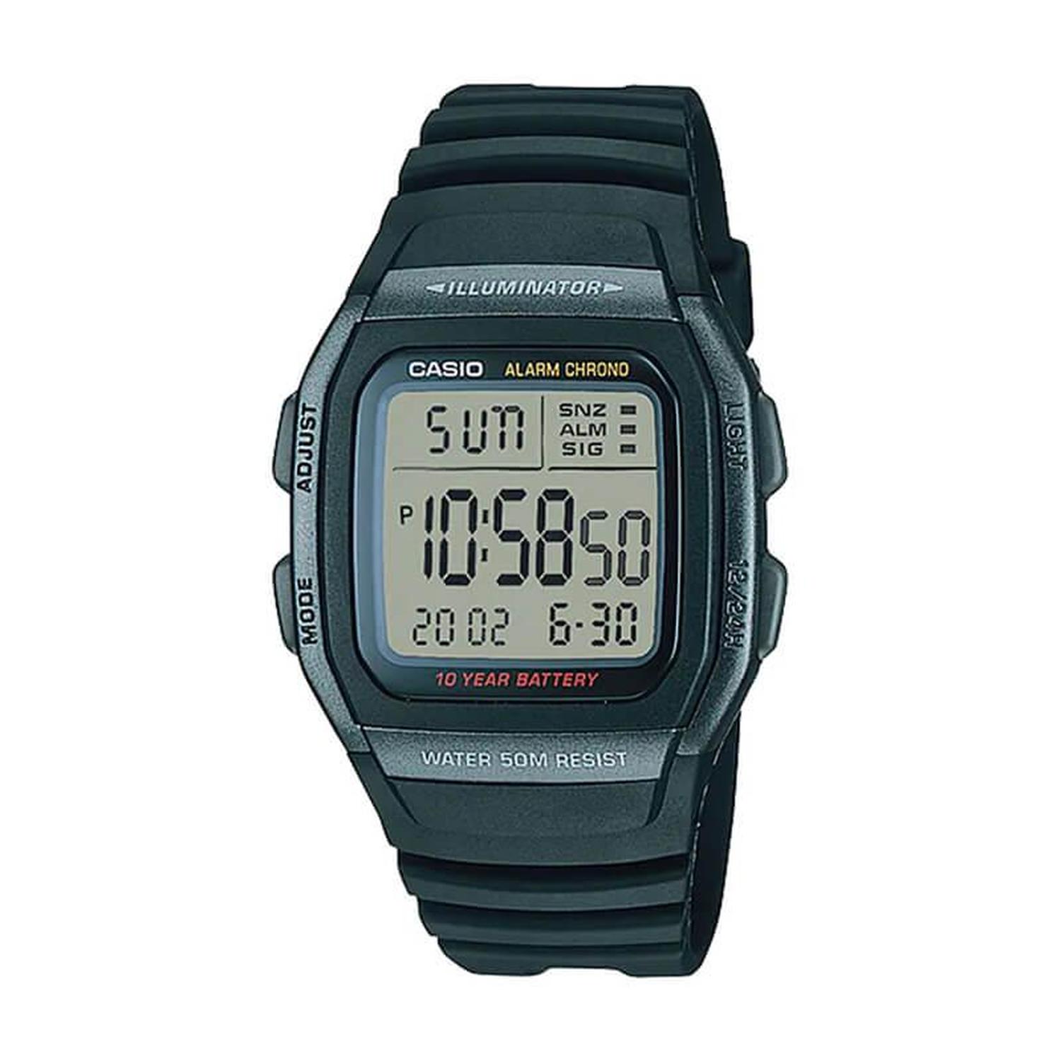 RELOJ CASIO HOMBRE DIGITAL W-96H-1BV - 1