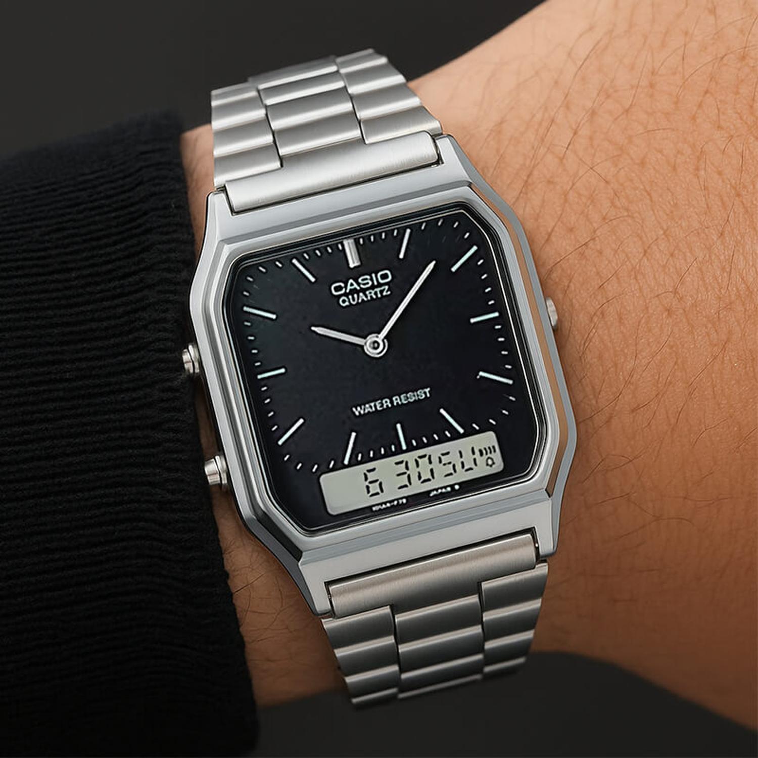 RELOJ CASIO HOMBRE ANALOGICO AQ-230A-1D - 2