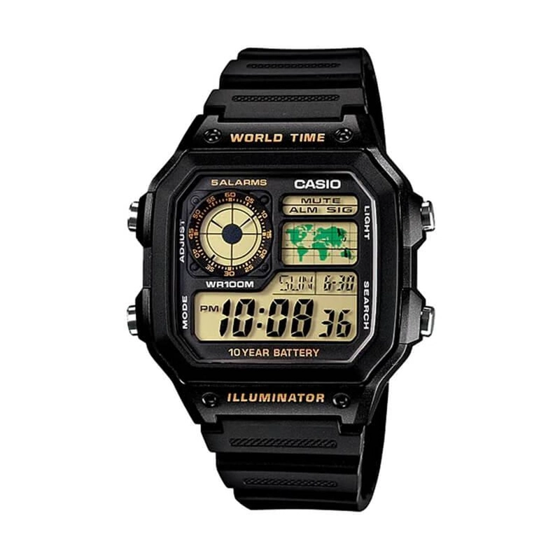 RELOJ CASIO HOMBRE DIGITAL AE-1200WH-1BV - 1