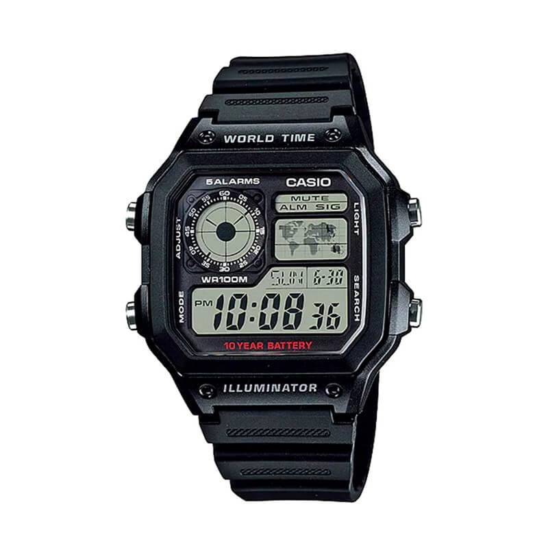 RELOJ CASIO HOMBRE DIGITAL AE-1200WH-1AV - 1