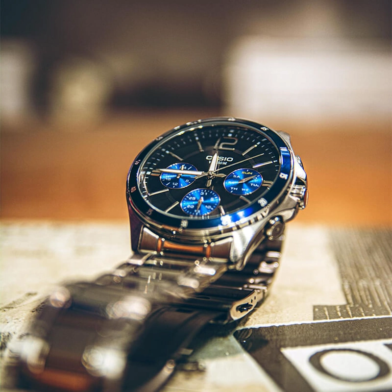 RELOJ CASIO HOMBRE ANALOGICO MTP-1374D-2A - 2