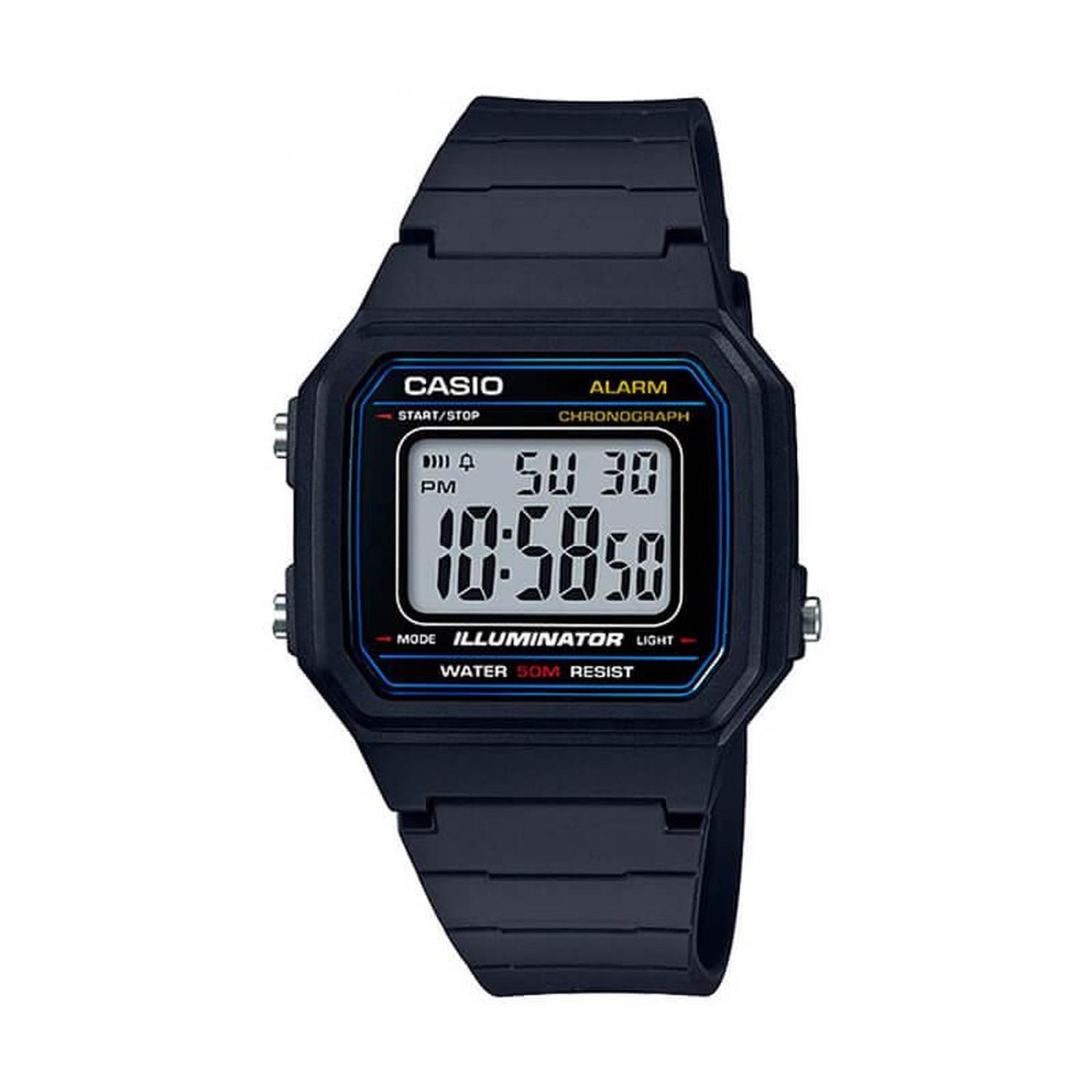 RELOJ CASIO UNISEX DIGITAL W-217H-1AV - 1