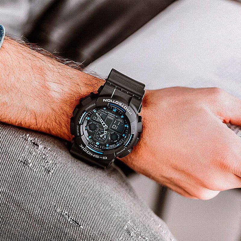 RELOJ G-SHOCK HOMBRE DIGITAL GA-100-1A2DR - 3