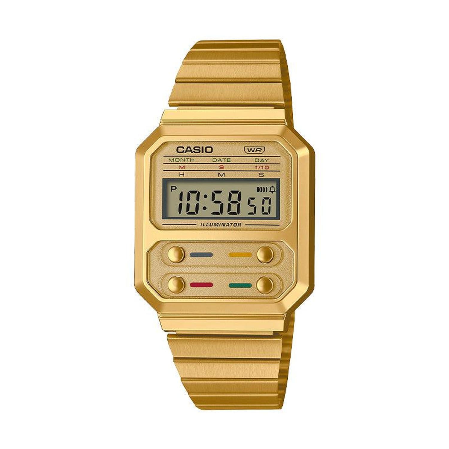 RELOJ CASIO UNISEX DIGITAL A100WEG-9A - 1
